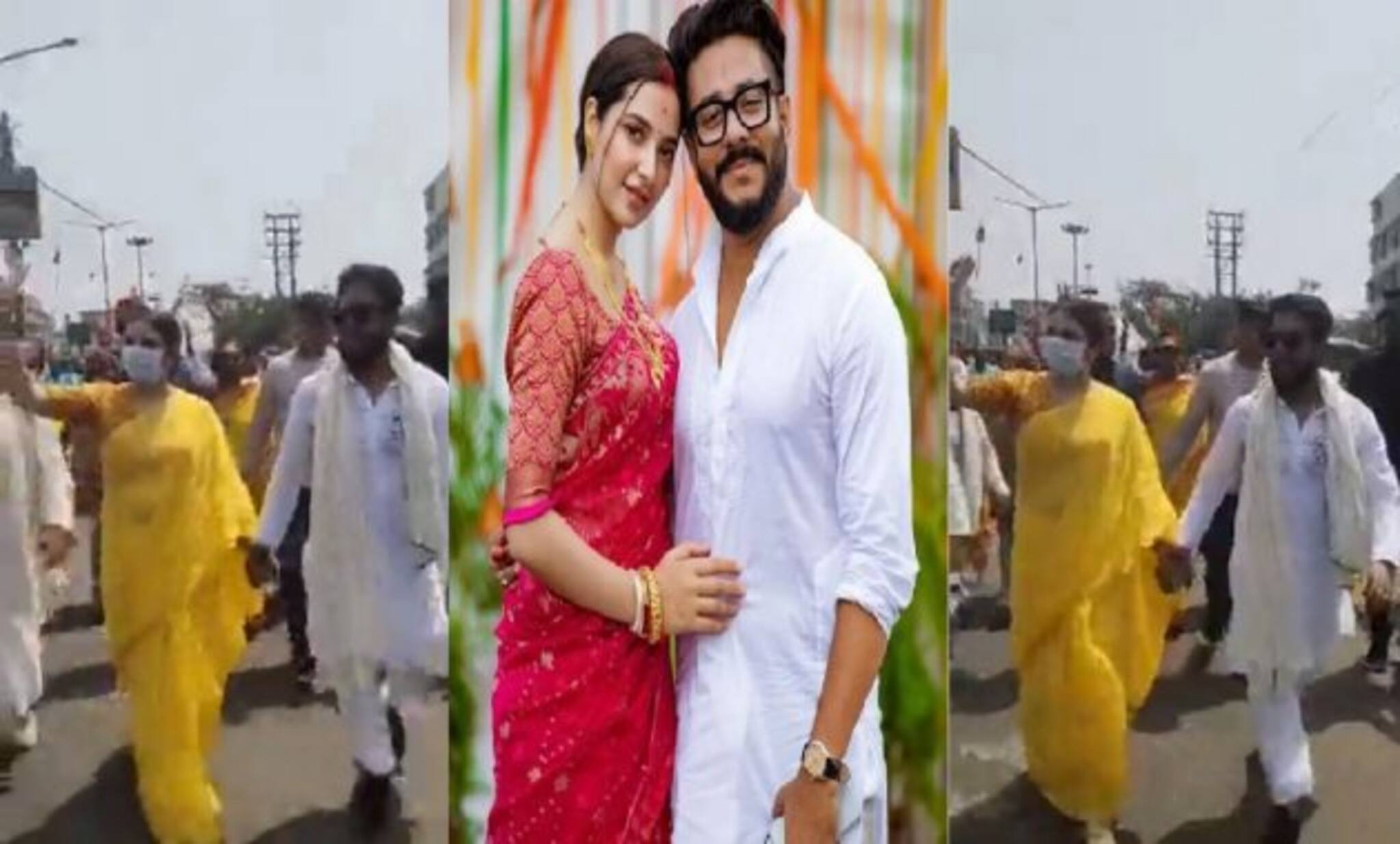 Raj-Subhashree: ‘খেলা হবে’ ডিজেতে মিলল পা, মনোনয়ন পেশের দিন রাজের পাশে শুভশ্রী, নায়িকার মন্তব্যে নতুন জল্পনা...