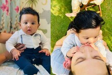 দুধ সাদা জামায় রঙ খেলার জন্য তৈরি, রাজ-শুভশ্রীর সঙ্গে ইউভানের প্রথম হোলি, দেখুন