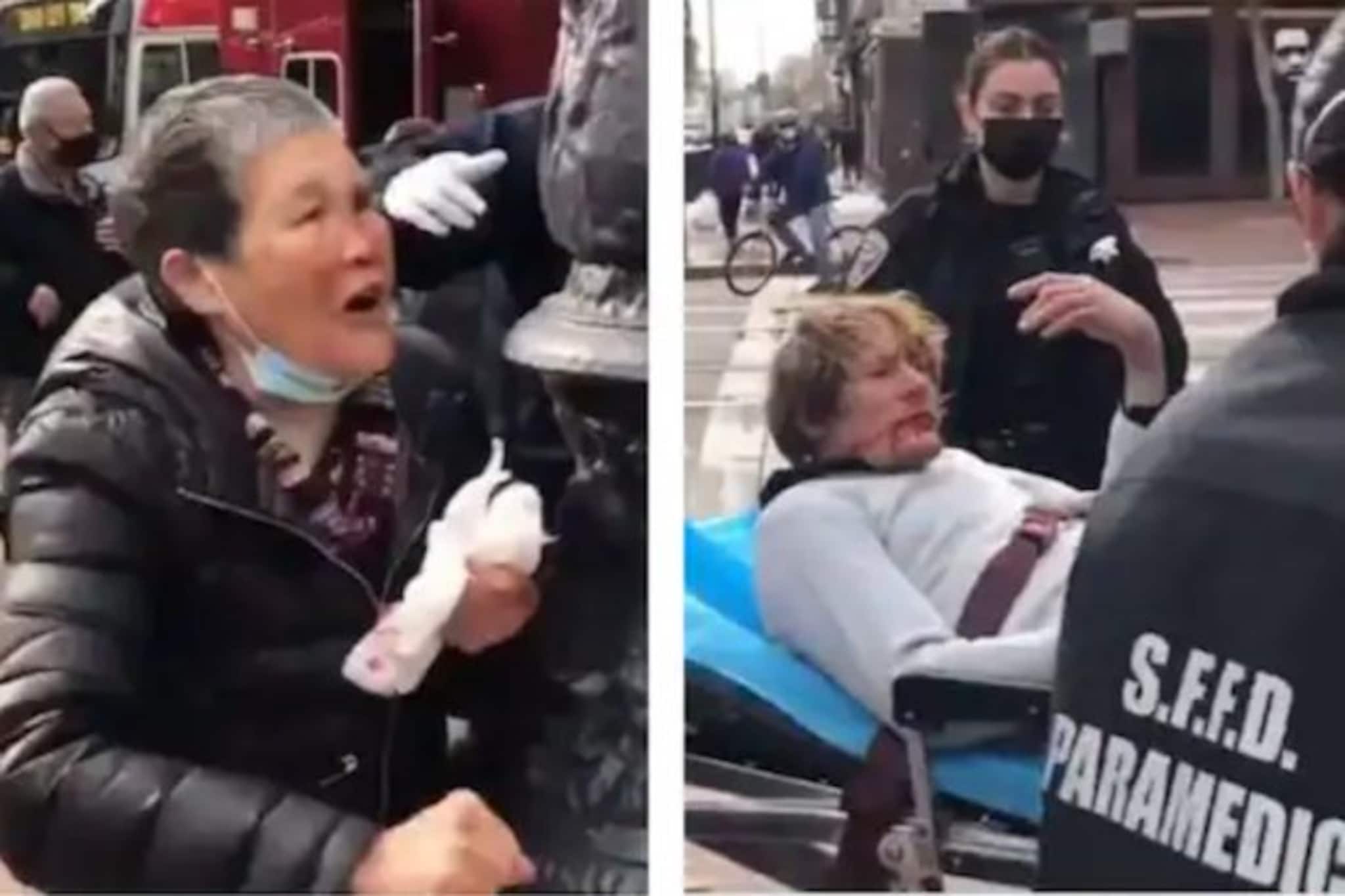 জাতিবিদ্বেষী দুষ্কৃতীকে লাঠির মারে হাসপাতালে পাঠালেন বৃদ্ধা, ভাইরাল ভিডিও