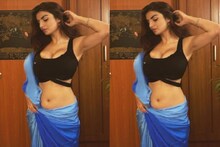 শাড়ি অন্তর্বাস পরে ফের সোশ্যাল মিডিয়া কাঁপালেন সুপার বোল্ড অভিনেত্রী