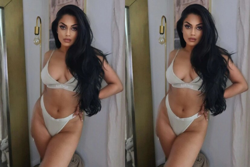 ছাই ছাই রঙের প্যান্টি ও  অন্তর্বাস পরে সোশ্যাল মিডিয়ায় ফের উষ্ণতা বাড়ালেন চন্দ্রিকা রবি ৷ ছবি সৌজন্যে ইনস্টাগ্রাম ৷