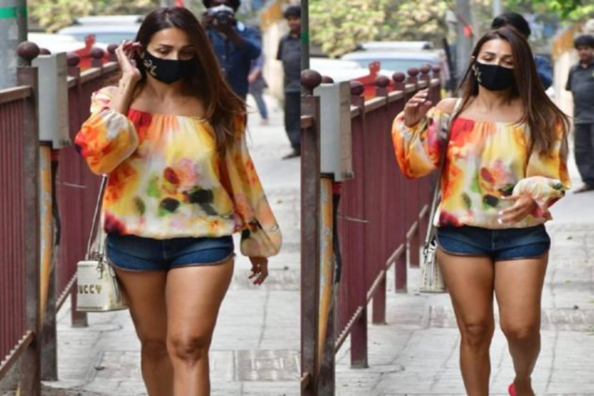 Malaika Arora: হট প্যান্টের সঙ্গে ঢিলেঢালা টপ, তুমুল হাওয়ায় এলোমেলো পোশাকে সুপারহট মালাইকা আরোরা, সোশ্যাল মিডিয়া কাঁপালেন