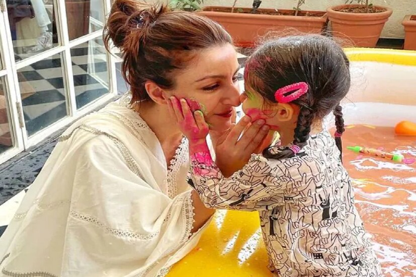 ছোট্ট মেয়ের সঙ্গে হোলির আনন্দে মেতেছেন সোহা আলি খান ৷ ছবি সৌজন্যে ইনস্টাগ্রাম ৷