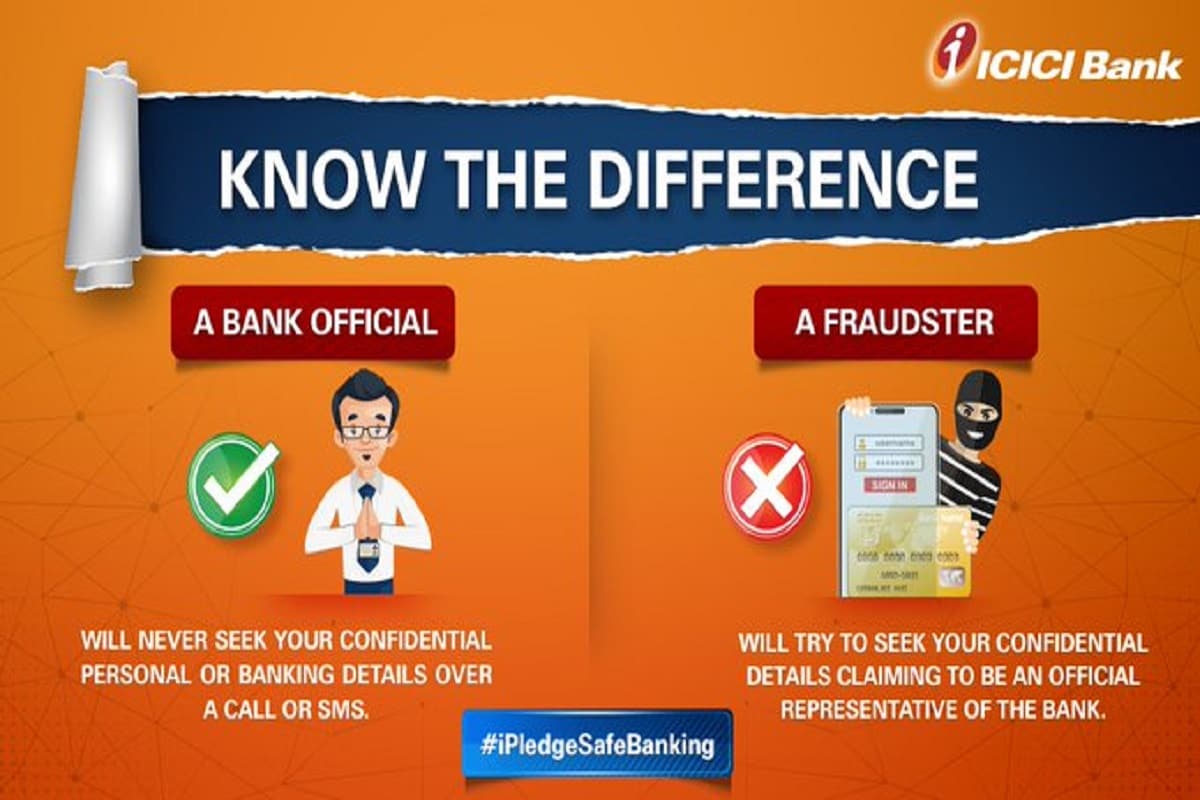ICICI Bank: OTP, PIN, CVV, UPI PIN, Passward যেন কারোর সঙ্গে শেয়ার না করেন গ্রাহকেরা ৷ ফোন বা এসএমএসে কারও সঙ্গেই যেন শেয়ার না করেন গ্রাহকেরা ৷ কেননা ব্যাহ্কের পক্ষ থেকে এই তথ্য কখনই চাঁয়া হয়না ৷ প্রতীকী ছবি ৷ ICICI Bank: OTP, PIN, CVV, UPI PIN, Passward যেন কারোর সঙ্গে শেয়ার না করেন গ্রাহকেরা ৷ ফোন বা এসএমএসে কারও সঙ্গেই যেন শেয়ার না করেন গ্রাহকেরা ৷ কেননা ব্যাহ্কের পক্ষ থেকে এই তথ্য কখনই চাঁয়া হয়না ৷ প্রতীকী ছবি ৷
