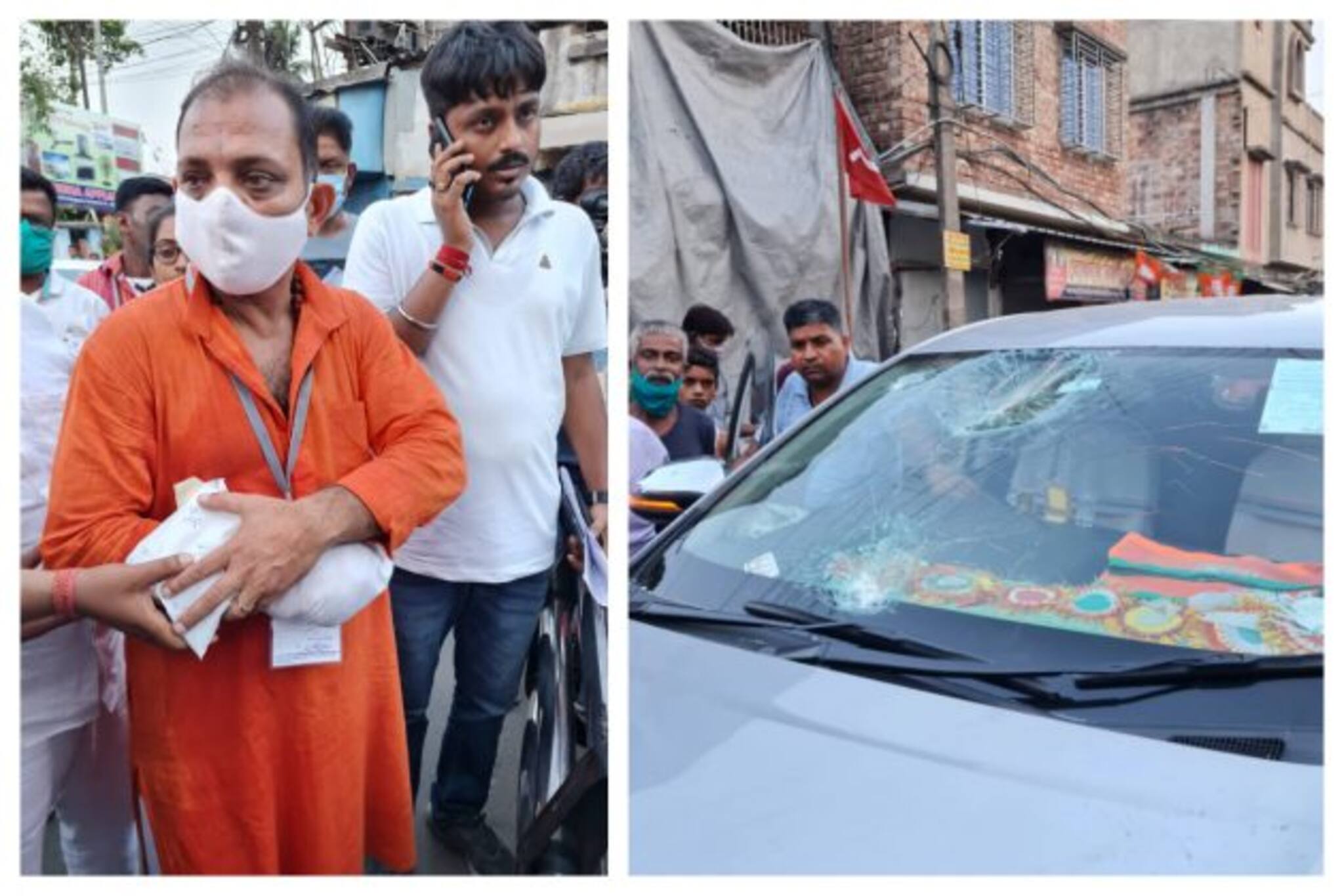 West Bengal Election 2021: কামারহাটিতে আক্রান্ত বিজেপি প্রার্থী রাজু বন্দ্যোপাধ্যায়! গাড়িতে ইট- বোমা মেরে হামলার অভিযোগ