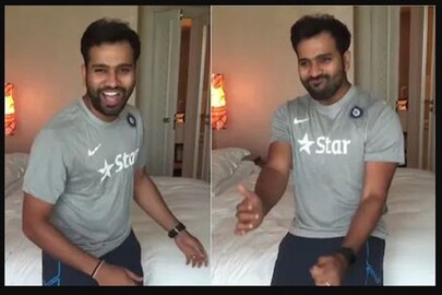 Rohit Sharma's birthday- Photo Courtesy- Twitter /Video Grab 