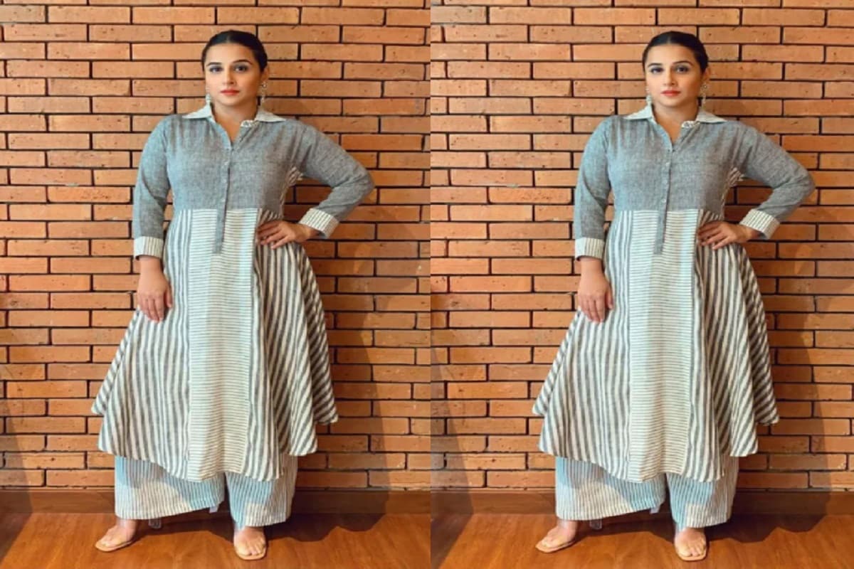 স্ট্রাইপ ছাই ছাই পোশাকে সোশ্যাল মিডিয়ায় তোলপাড় করেছেন বিদ্যা বলন (Vidya Balan) ৷ ছবি সৌজন্যে Instagram. স্ট্রাইপ ছাই ছাই পোশাকে সোশ্যাল মিডিয়ায় তোলপাড় করেছেন বিদ্যা বলন (Vidya Balan) ৷ ছবি সৌজন্যে Instagram.