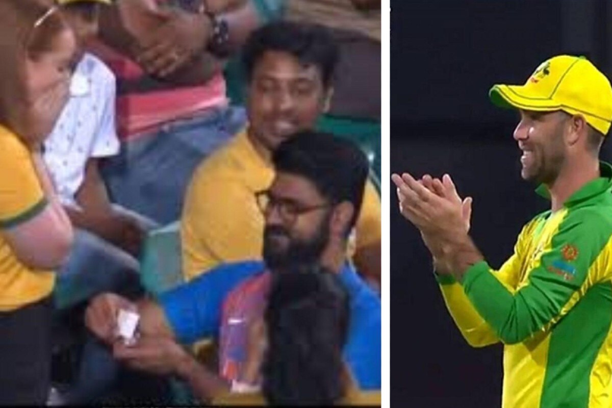 ভারত-অস্ট্রেলিয়া সিরিজের দ্বিতীয় একদিনের ম্যাচে গ্যালারিতে ভারতীয় তরুণ সরাসরি লাইভ ম্যাচ চলাকালীন প্রপোজ করেছিন ওই তরুণীকে। জায়ান্ট স্ক্রিনে দেখানো হয়েছিল, টিম ইন্ডিয়ার জার্সি পরে সেই তরুণহাঁটু গেড়ে বসে অজি তরুণীকে আংটি পরিয়ে দিয়েছিলেন। অবাক হন সেই তরুণী। ভারতীয় তরুণের প্রস্তাবে হ্যাঁ বলেছিলেন ওই তরুণী। অজি তারকা গ্লেন ম্যাক্সওয়েল হাততালি দিয়েছিলেন। ভারত-অস্ট্রেলিয়া সিরিজের দ্বিতীয় একদিনের ম্যাচে গ্যালারিতে ভারতীয় তরুণ সরাসরি লাইভ ম্যাচ চলাকালীন প্রপোজ করেছিন ওই তরুণীকে। জায়ান্ট স্ক্রিনে দেখানো হয়েছিল, টিম ইন্ডিয়ার জার্সি পরে সেই তরুণহাঁটু গেড়ে বসে অজি তরুণীকে আংটি পরিয়ে দিয়েছিলেন। অবাক হন সেই তরুণী। ভারতীয় তরুণের প্রস্তাবে হ্যাঁ বলেছিলেন ওই তরুণী। অজি তারকা গ্লেন ম্যাক্সওয়েল হাততালি দিয়েছিলেন।