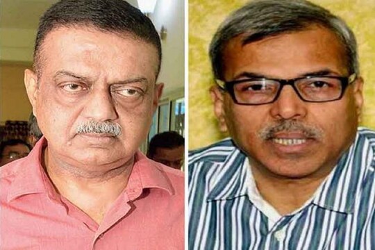 বিশেষ পর্যবেক্ষক বিবেক দুবে এবং বিশেষ পুলিশ পর্যবেক্ষক অজয় ভি নায়েক। ফাইল ছবি।