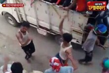 ISF-র মিছিল ঘিরে উত্তেজনা অশোকনগর হিজলিয়া এলাকায়