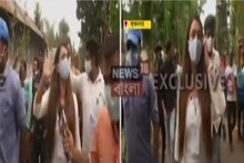 কৃষ্ণনগরের TMC প্রার্থী কৌশানিকে ঘিরে বিক্ষোভ, বহিরাগত নিয়ে বুথে ঢোকার অভিযোগ
