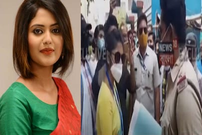 ভোটের দিনে বচসায় জড়ালেন সায়নী ঘোষ । 