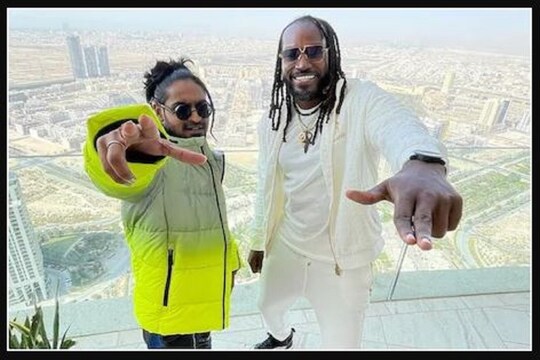 Chris Gayle's started dancing- Photo Courtesy-Instagram