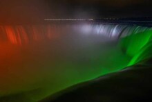 Niagara Falls: তেরঙায় আলোকিত নায়াগ্রা জলপ্রপাত, ভারতের পাশে থাকার বার্তা