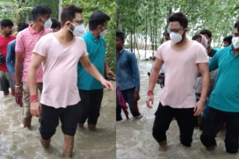 বিধ্বংসী ঝড় চলাকালীনই হাঁটুজলে দাঁড়িয়ে চণ্ডীপুরের বিভিন্ন এলাকা পরিদর্শন করলেন অভিনেতা তথা বিধায়ক সোহম চক্রবর্তী। ঘূর্ণিঝড় ইয়াস শুরু হওয়ার আগেই তিনি পৌঁছে যান নিজের বিধানসভা এলাকায়। 