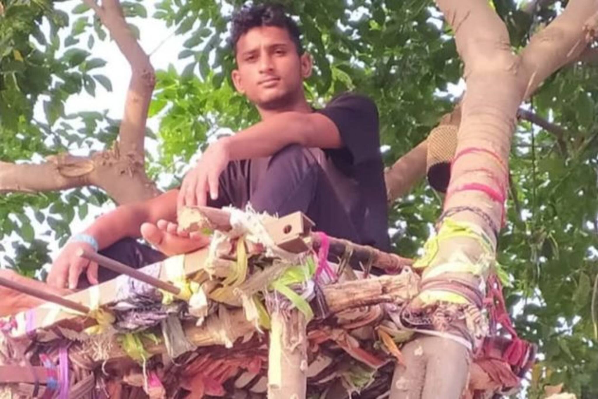 Tree Isolation: সবুজেই ম্যাজিক, গাছ-বাড়িতে করোনা মুক্তি তেলেঙ্গানার বি-টেক ছাত্র শিবার!