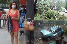 চারটে বালতি নিয়ে ছুটে বেরিয়েছেন সারা রাত, Tauktae-র খপ্পরে হাল বেহাল রাখির! চারটে বালতি নিয়ে ছুটে বেরিয়েছেন সারা রাত, Tauktae-র খপ্পরে হাল বেহাল রাখির!