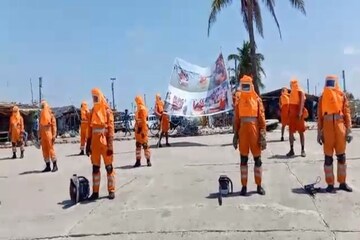 বিপর্যয় মোকাবিলায় হাজির কমলা বাহিনী! উপকূলে শুরু NDRF -এর মহড়া...