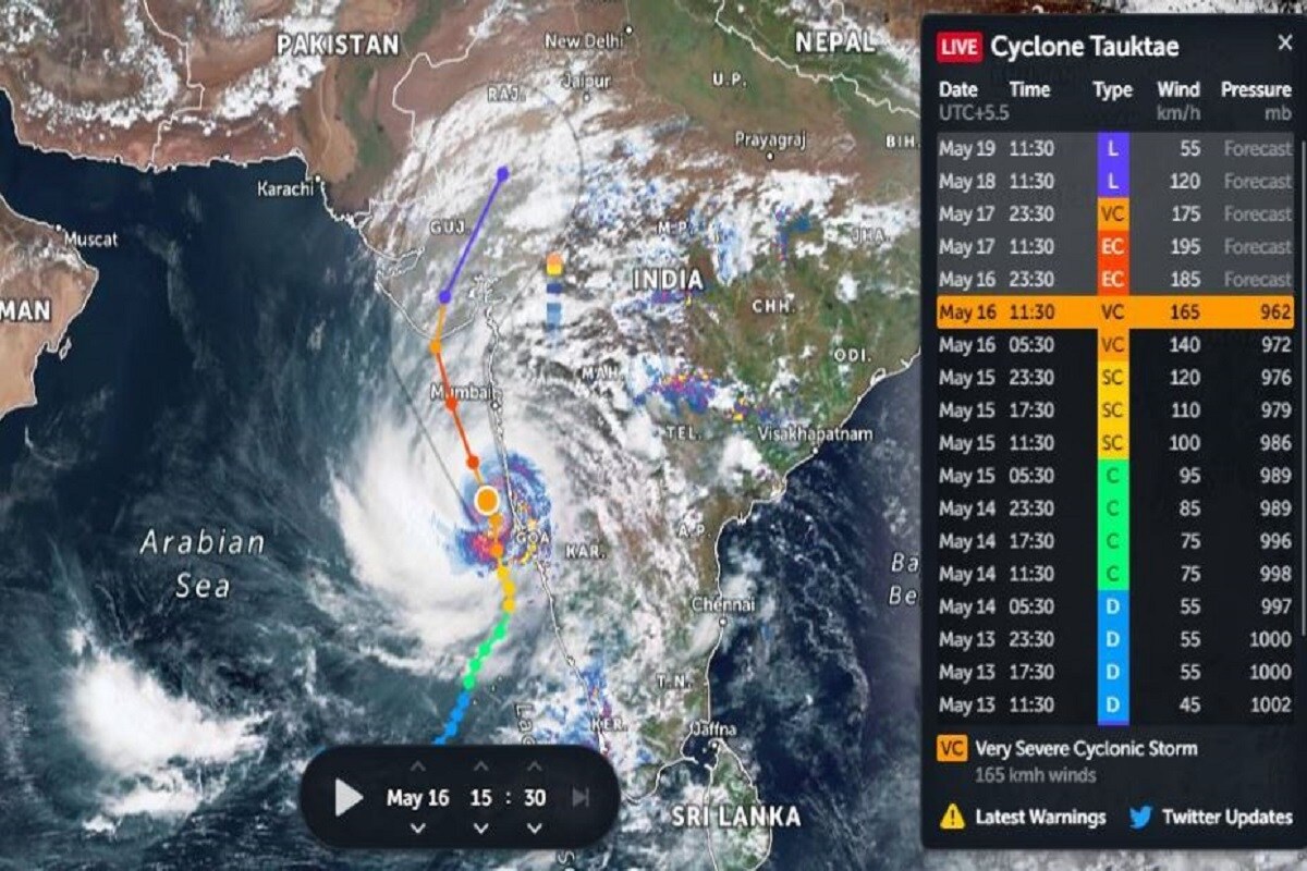 •ইতিমধ্যেই ঝড়ের দাপট শুরু হয়েছে (Heavy rain Cyclone Tauktae)৷ ভারী বৃষ্টি ও ঝড়ে প্রাণ হয়েছেন ৪ জনের৷ ৭৩টি গ্রাম তছনছ হয়েছে৷ জানিয়েছে কর্নাটক বিপর্যয় মোকাবিলা বাহিনী৷ কর্ণাটকের মুখ্যমন্ত্রী বি এস ইদুরাপ্পা নিজে পরিস্থিতির উপর নজর রাখছেন বলে জানিয়েছেন৷ অন্যদিকে এই ঘূর্নিঝড় নিয়ে স্বরাষ্ট্রমন্ত্রী অমিত শাহের বিশেষ বৈঠকে উপস্থিত মহারাষ্ট্রের মুখ্যমন্ত্রী উদ্ভব ঠাকরে৷ •ইতিমধ্যেই ঝড়ের দাপট শুরু হয়েছে (Heavy rain Cyclone Tauktae)৷ ভারী বৃষ্টি ও ঝড়ে প্রাণ হয়েছেন ৪ জনের৷ ৭৩টি গ্রাম তছনছ হয়েছে৷ জানিয়েছে কর্নাটক বিপর্যয় মোকাবিলা বাহিনী৷ কর্ণাটকের মুখ্যমন্ত্রী বি এস ইদুরাপ্পা নিজে পরিস্থিতির উপর নজর রাখছেন বলে জানিয়েছেন৷ অন্যদিকে এই ঘূর্নিঝড় নিয়ে স্বরাষ্ট্রমন্ত্রী অমিত শাহের বিশেষ বৈঠকে উপস্থিত মহারাষ্ট্রের মুখ্যমন্ত্রী উদ্ভব ঠাকরে৷
