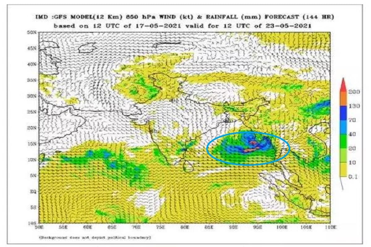 এই ঝড় ২৭ তারিখ নাগাদ ঝাঁপাতে পারে৷ ২৩ তারিখ নাগাদ নিম্নচাপ ঘূর্ণিঝড়ে পরিণত হবে৷ ওড়িশা ও বাংলা লক্ষ্য করে এগোতে পারে এই নিম্নচাপ ়যা ততক্ষণে গভীর নিম্নচাপ থেকে অতিগভীর নিম্নচাপ থেকে সাইক্লোনে পরিণত হতে শুরু করবে৷ এই ঝড় ২৭ তারিখ নাগাদ ঝাঁপাতে পারে৷ ২৩ তারিখ নাগাদ নিম্নচাপ ঘূর্ণিঝড়ে পরিণত হবে৷ ওড়িশা ও বাংলা লক্ষ্য করে এগোতে পারে এই নিম্নচাপ ়যা ততক্ষণে গভীর নিম্নচাপ থেকে অতিগভীর নিম্নচাপ থেকে সাইক্লোনে পরিণত হতে শুরু করবে৷