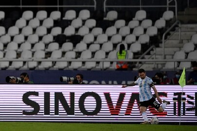 Lionel Messi's awsome freekick -Photo Courtesy- Copa America/Twitter 