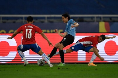 Edison Cavani score the only goal of the match -Photo Courtesy- Copa America/ Twitter 