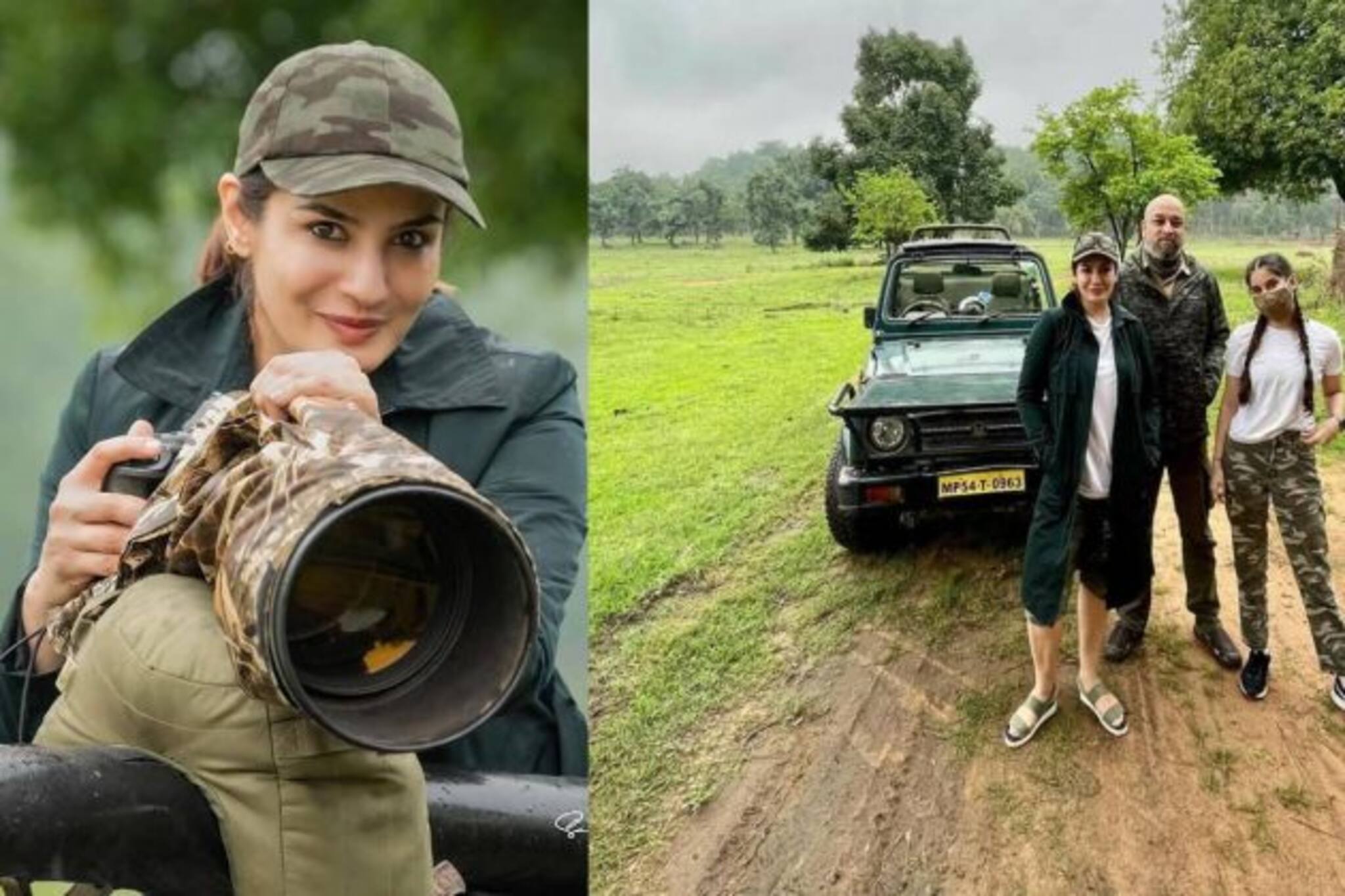 Raveena Tandon: গভীর বনে রয়্যাল বেঙ্গল রহস্য, ‘বজরঙ্গ’-এর মুখোমুখি নায়িকা