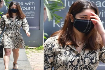 Sachin Tendulkar-এর সুন্দরী মেয়ে সারা, মাস্ক পরে ডাক্তারখানার বাইরে! Sachin Tendulkar-এর সুন্দরী মেয়ে সারা, মাস্ক পরে ডাক্তারখানার বাইরে!