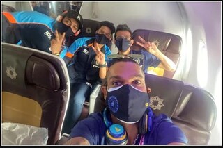 Indian team reaches Colombo - Photo Courtesy- Twitter 