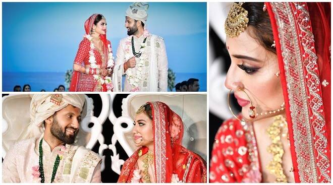 • প্রসঙ্গত, ২০১৯ এর ১৯ জুন তুরস্কে এক রাজকীয় বিবাহ বাসরে চার হাত এক হয়েছিল নিখিল-নুসরতের । ইসলাম, হিন্দু ও খ্রিস্টান, তিন ধর্ম মতেই বিয়ে করেছিলেন তাঁরা । তবে বিয়ের এক বছর গড়াতে না গড়াতেই অবশ্য সম্পর্কে ফাটল ধরে । নিখিলের আলিপুরের বাড়ি ছেড়ে নিজের বাড়িতে ফিরে আসেন নুসরত । কিন্তু এ নিয়ে কোনওদিনই সংবাদ মাধ্যমের সামনে খোলসা করে কিছু বলেননি নিখিল-নুসরত । তাঁদের মধ্যে ঠিক কী হয়েছিল, কেন ভালবেসে বিয়ে করার পরেও তাঁদের সম্পর্ক তিক্ত হয়ে গেল, তা স্পষ্ট ভাবে কিছুই জানা যায়নি । • প্রসঙ্গত, ২০১৯ এর ১৯ জুন তুরস্কে এক রাজকীয় বিবাহ বাসরে চার হাত এক হয়েছিল নিখিল-নুসরতের । ইসলাম, হিন্দু ও খ্রিস্টান, তিন ধর্ম মতেই বিয়ে করেছিলেন তাঁরা । তবে বিয়ের এক বছর গড়াতে না গড়াতেই অবশ্য সম্পর্কে ফাটল ধরে । নিখিলের আলিপুরের বাড়ি ছেড়ে নিজের বাড়িতে ফিরে আসেন নুসরত । কিন্তু এ নিয়ে কোনওদিনই সংবাদ মাধ্যমের সামনে খোলসা করে কিছু বলেননি নিখিল-নুসরত । তাঁদের মধ্যে ঠিক কী হয়েছিল, কেন ভালবেসে বিয়ে করার পরেও তাঁদের সম্পর্ক তিক্ত হয়ে গেল, তা স্পষ্ট ভাবে কিছুই জানা যায়নি ।