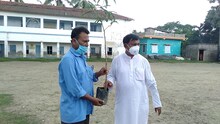 শহরের পর গ্রামে গ্রামে চারাগাছ বিতরণ করছে নিমতৌড়ি তমলুক উন্নয়ন সমিতি