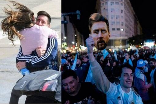 মেসিকে দেখেই জড়িয়ে ধরলেন স্ত্রী, উৎসব চলছে দেশের রাজধানীতে