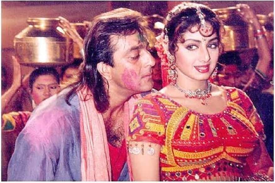 Sridevi was scared off to act in opposite of srunken Sanjay Dutt -Photo- Youtube video grab 