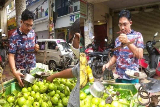 পেয়ারা মাপছেন পুলিশ!
