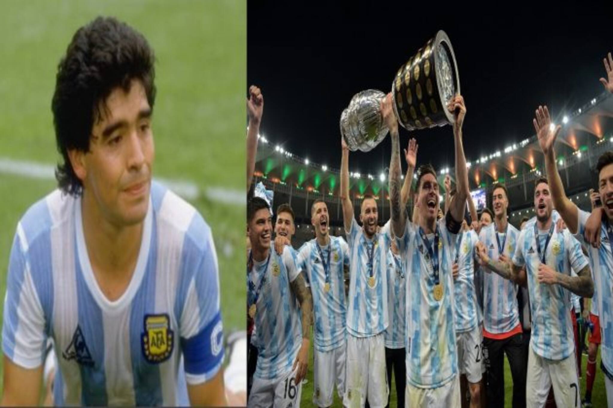 Messi and  Maradona: নিজে জিতলেন, মারাদোনার অধরা কোপাও গুরুদক্ষিণা দিলেন লিওনেল মেসি!