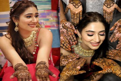 মেহেন্দির রঙে সলাজ দিশা