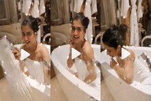 তোয়ালেতে শরীর ঢেকে বাথটবে টলি অভিনেত্রী, বাথরুমে নাচ-স্নানের ভিডিও ভাইরাল...