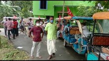 শান্তিপুরে গঙ্গা ভাঙ্গনের জেরেপ্রতিবাদ কর্মসূচি বাম কর্মী সমর্থকদের