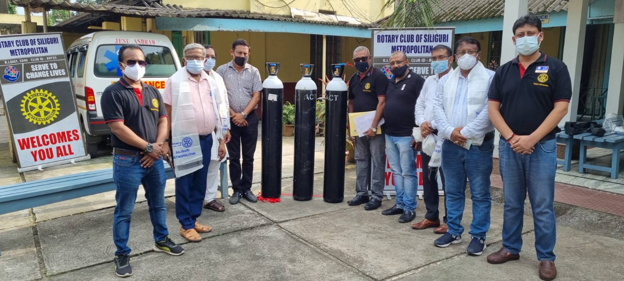 কোভিড আক্রান্তদের 'শ্বাস'-এর জোগানে রোটারি ক্লাব শিলিগুড়ি