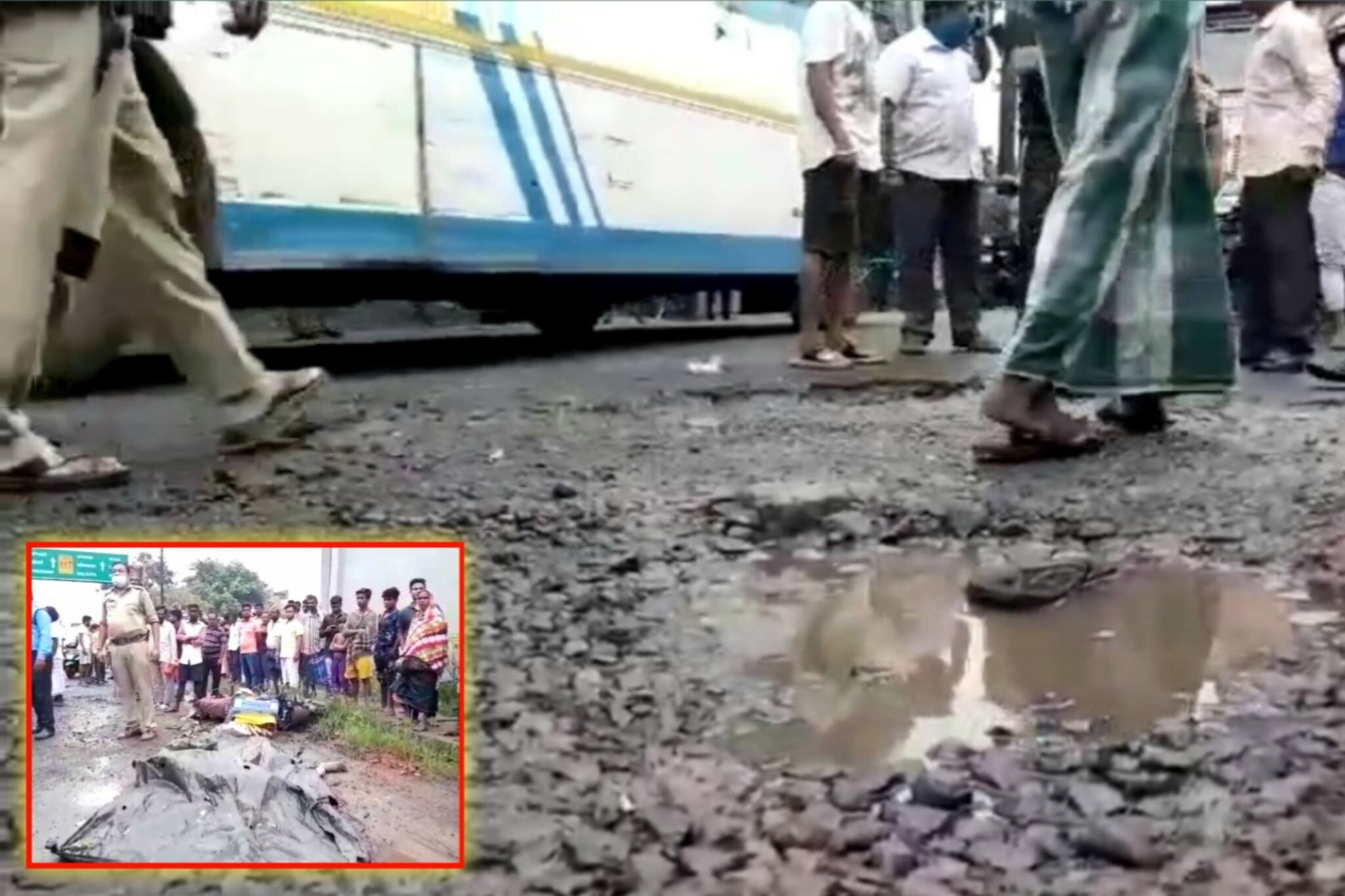 ১১৭ নম্বর জাতীয় সড়কে পথ দুর্ঘটনায় মৃত্যু এক ফল ব্যবসায়ীর