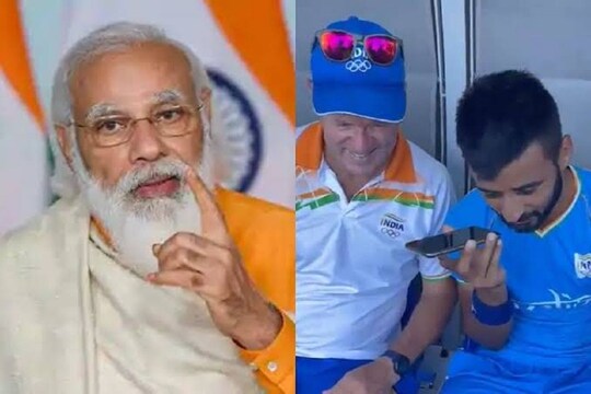 প্রধানমন্ত্রীর সঙ্গে কথা বলছেন কোচ এবং অধিনায়ক