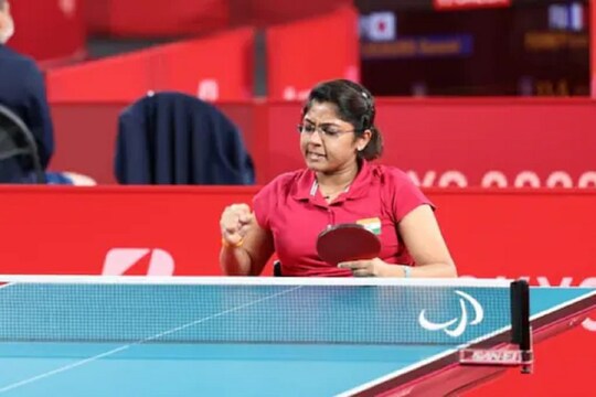 টোকিও প্যারাঅলিম্পিকসে টেবিল টেনিস ফাইনালে ভাবিনা প্যাটেল।