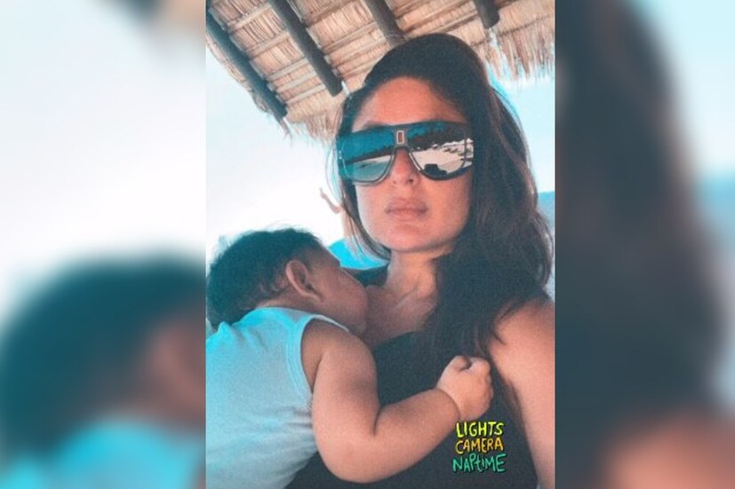 নিজের ইনস্টাগ্রাম স্টোরিতে ছোট্ট জেহকে কোলে নিয়ে এক‌টি ছবি পোস্ট করেন তিনি। জেহ সেই সময়ে ঘুমন্ত। মায়ের কাঁধে মাথা দিয়ে নিশ্চিন্তের ঘুম ঘুমোচ্ছে সে। করিনা সেই ছবির ক্যাপশনে লেখেন, লাইটস, ক্যামেরা, ন্যাপটাইম। 
