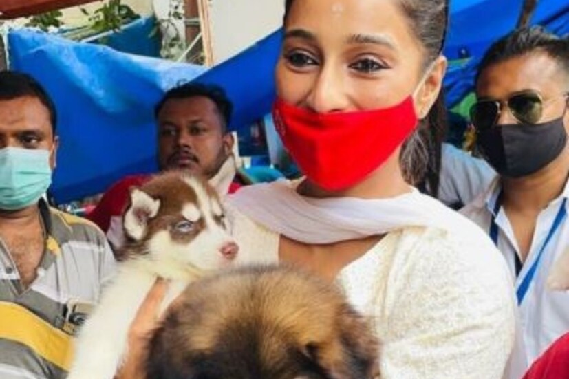 এবার সায়ন্তিকা পৌঁছে গেলেন বাগবাজারে পশুপাখির হাটে। সেই হাটে গিয়ে পশুদের সঙ্গে ছবিও তুললনে সায়ন্তিকা। 