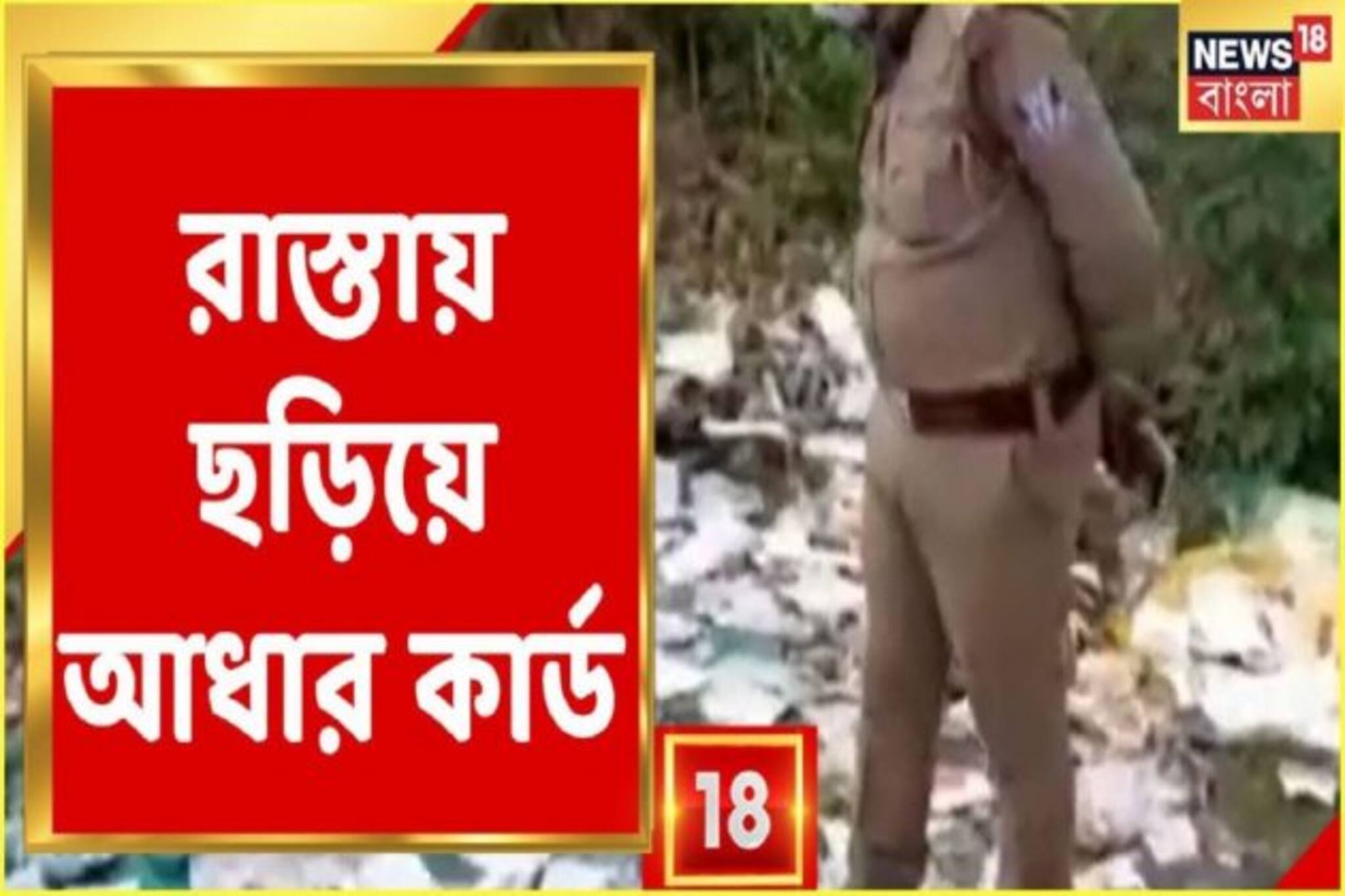 রাস্তায় ছড়িয়ে প্রচুর Aadhar Card! কোথা থেকে এল এত আধার কার্ড ?