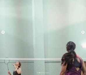 খেলায় মত্ত দীপিকা ও সিন্ধু।