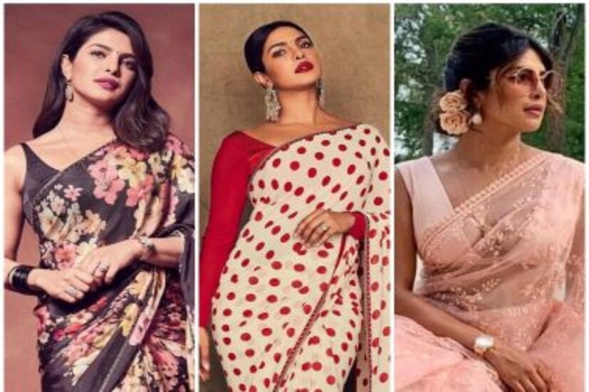 অনুষ্কার পাশাপাশি প্রিয়াঙ্কা চোপড়াও মােঝ মধ্যেই শাড়ি পরেন। এবং বেশিরভাগ সময়ই তাঁকে পরীক্ষা-নিরীক্ষামূলক ভাবে পুরনো ও নতুন জমানার শিফন শাড়িতে দেখা গিয়েছে। 