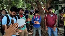 তীব্র হচ্ছে বিশ্বভারতীর পড়ুয়াদের আন্দোলন