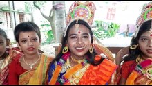 লক্ষ্মী প্রতিমার আদলে লক্ষ্মী সাজিয়ে লক্ষ্মীর ভান্ডারের কর্মসূচি