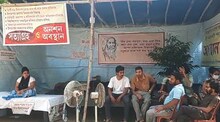 ফের জোরদার হওয়ার পথে বিশ্বভারতীর ছাত্র বিক্ষোভ